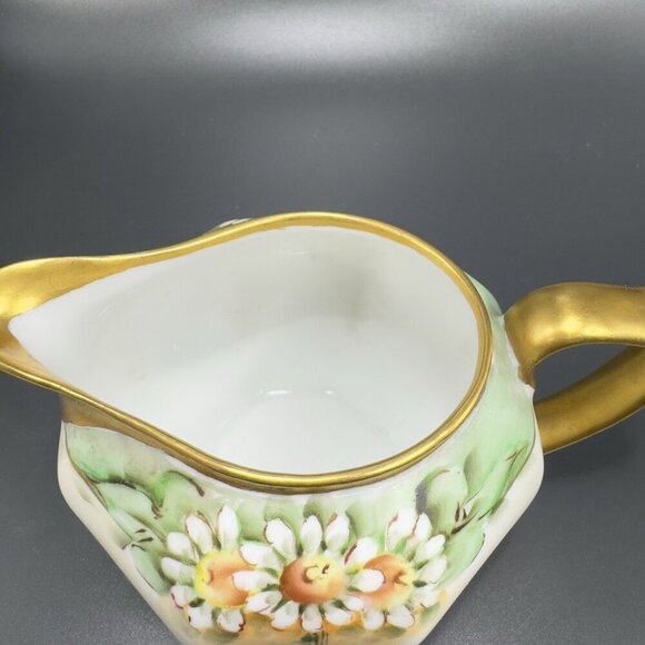 Vintage 1920s Z S & C Bavaria Fine Porcelain Small Pitcher Creamer Hand Painted - Picture 12 of 12